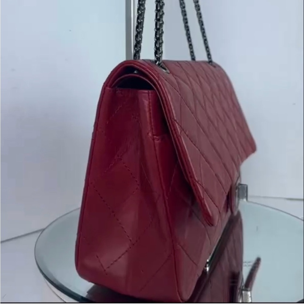 CHANEL Chanel Red Reissue 2.55 Flap Bag Quilted Aged Calfskin 227 - Picture 6 of 10